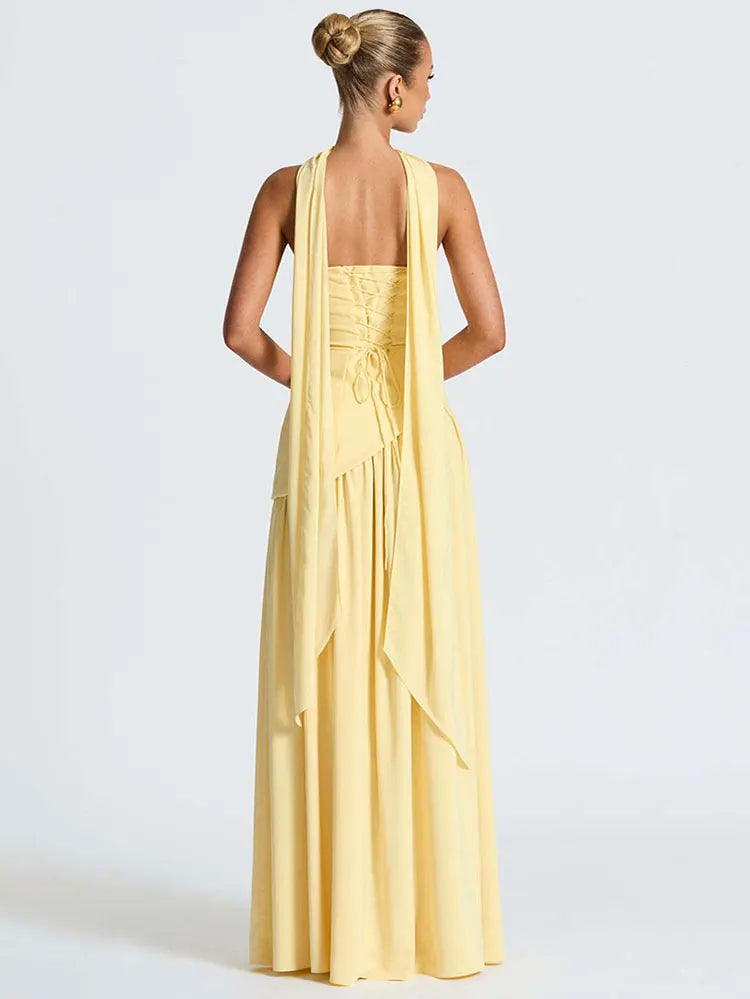 Sculpted Charm Strapless Maxi