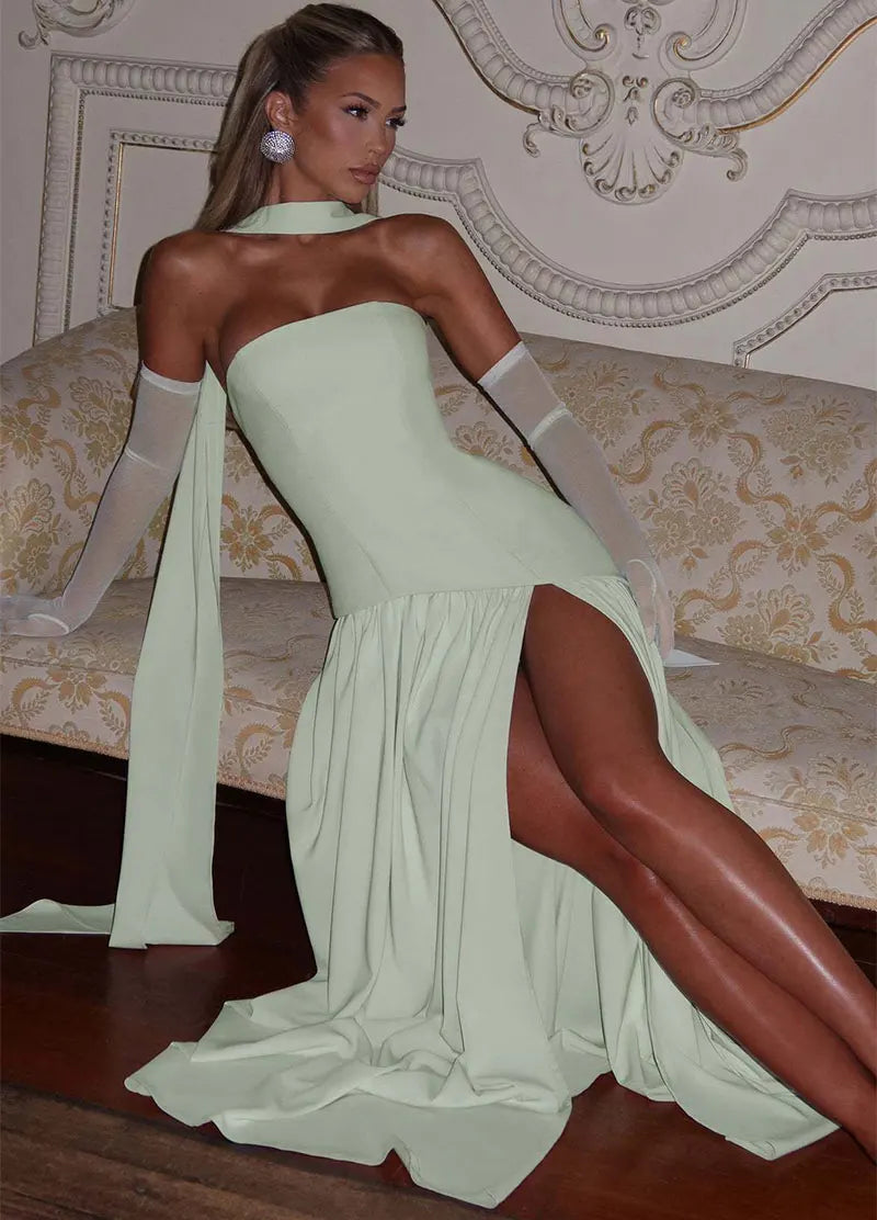 Sculpted Charm Strapless Maxi