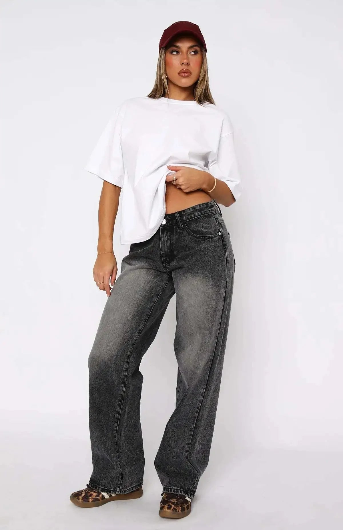 Soft Retro High-Waist Wide Leg Jeans