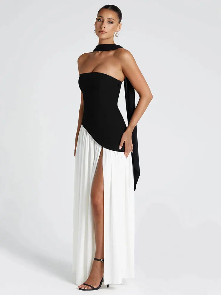 Sculpted Charm Strapless Maxi