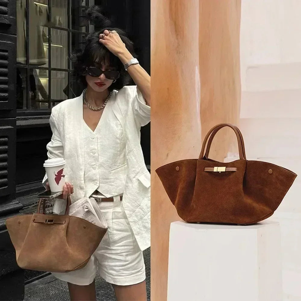 Sculpted Wing Shoulder Tote Bag