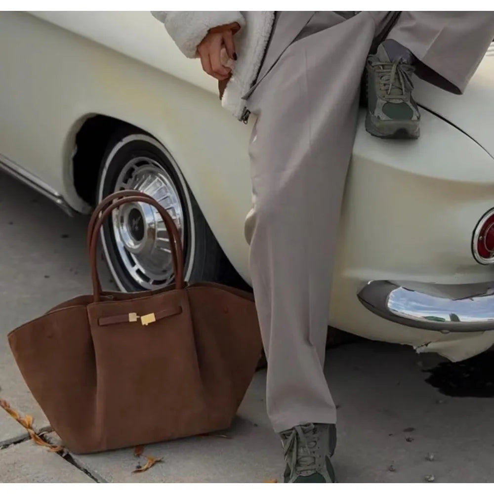 Sculpted Wing Shoulder Tote Bag