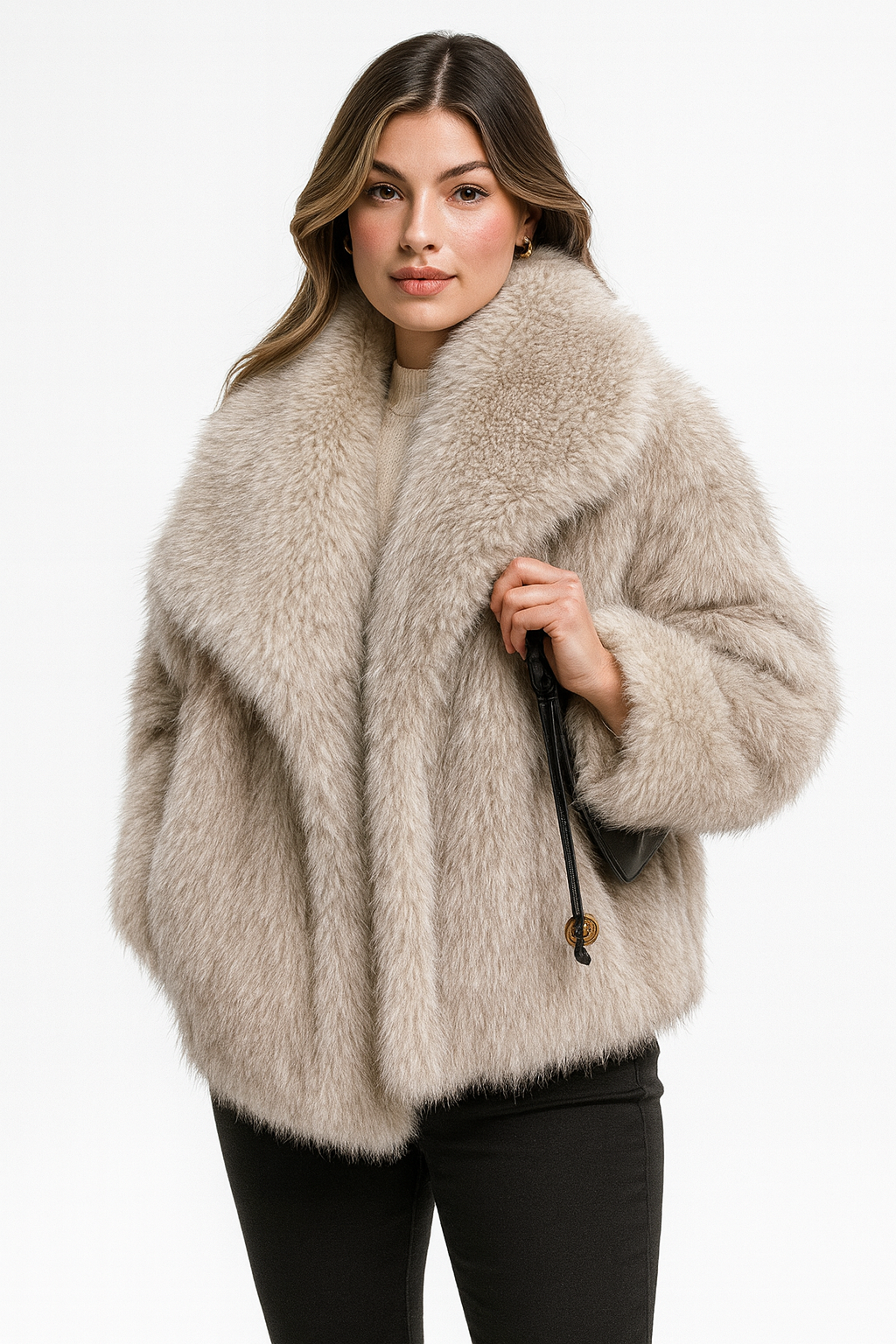 Aurélie Royal Winter Plush Coat