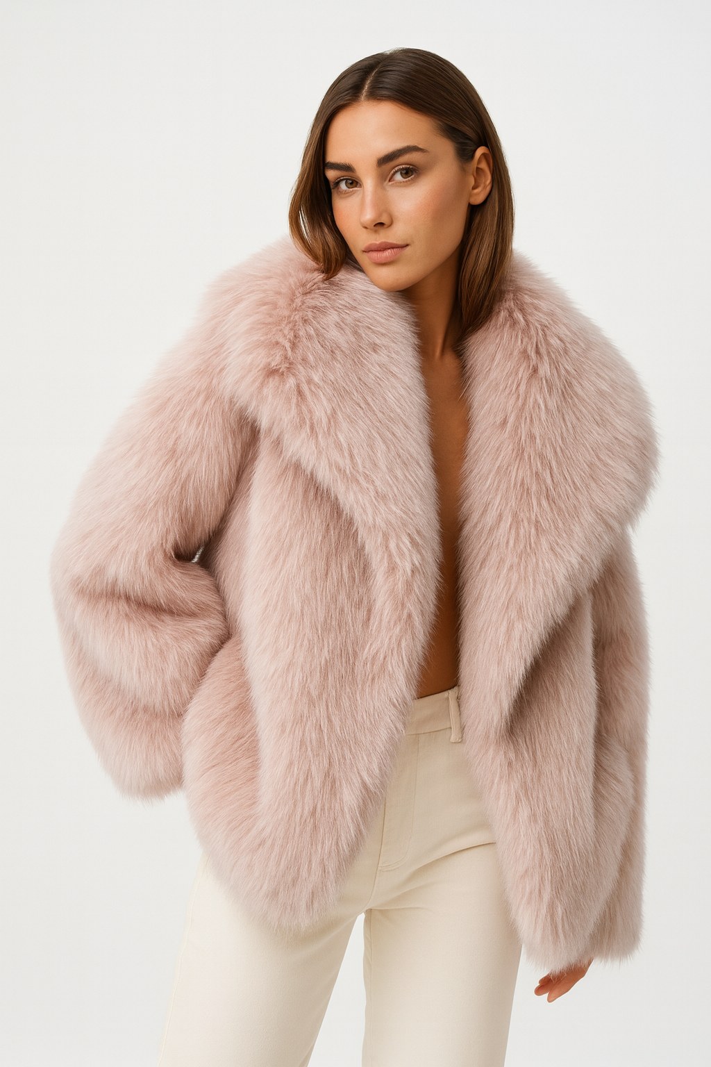 Aurélie Royal Winter Plush Coat