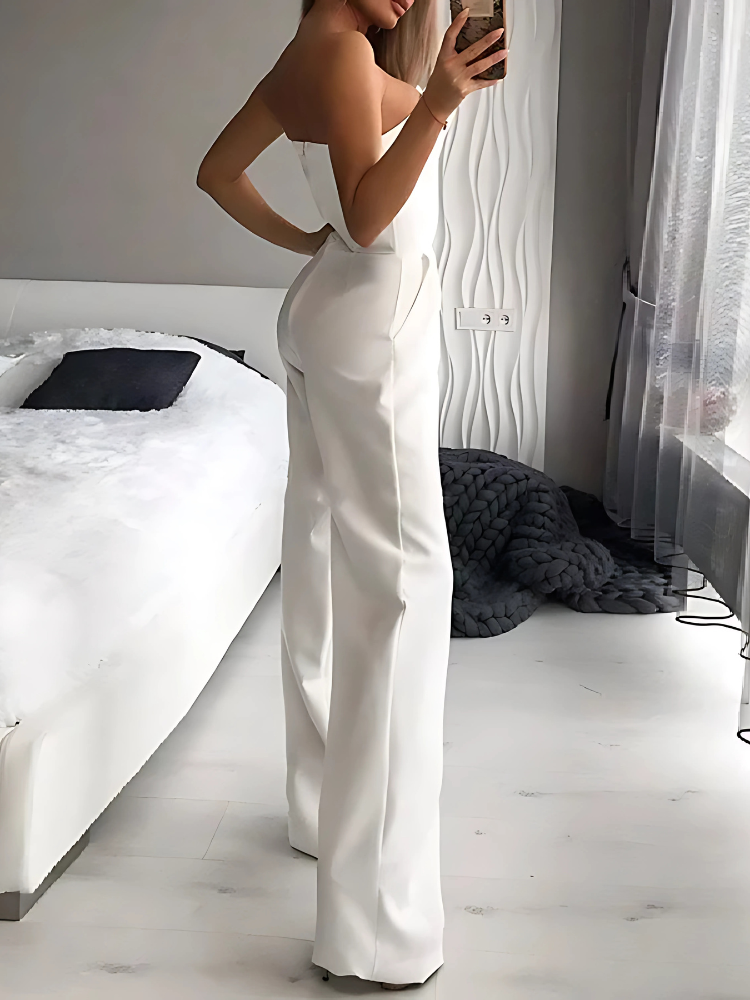 Elegant Strapless Summer Jumpsuit