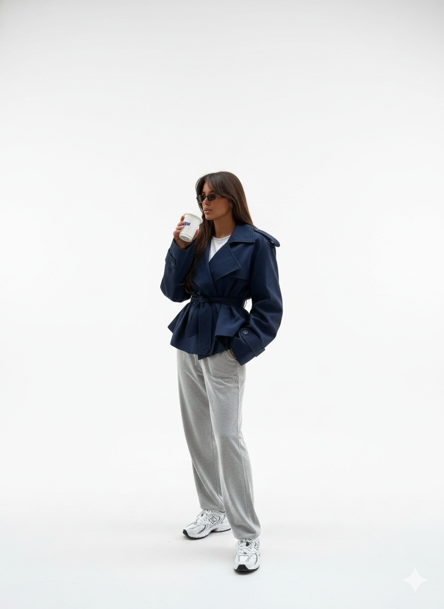 Beige Oversized Belted Trench – Effortless Street Elegance