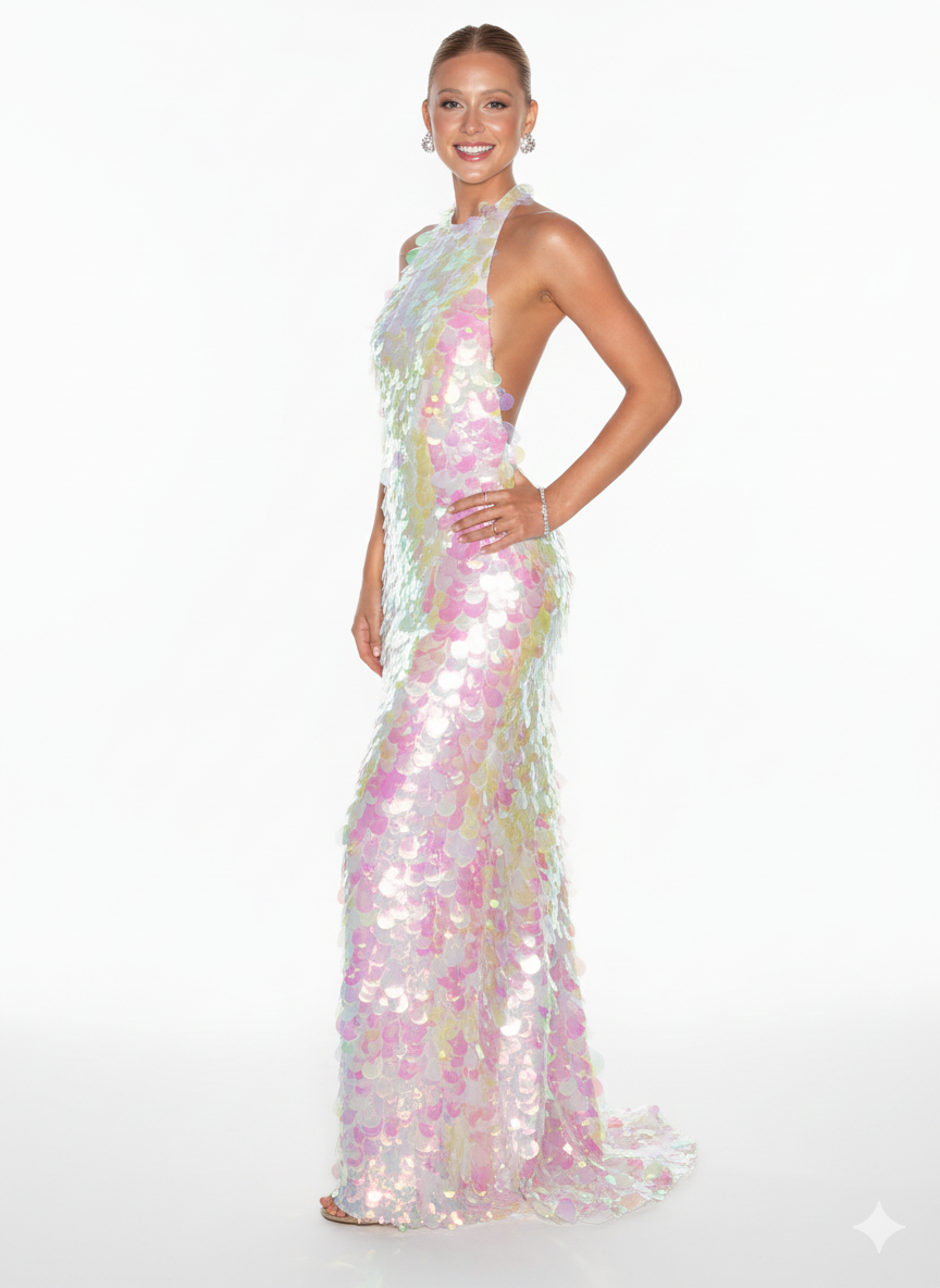 Luminous Sequin Maxi Dress