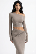 Elegant Slim-Fit Waist Cinched Co-ord