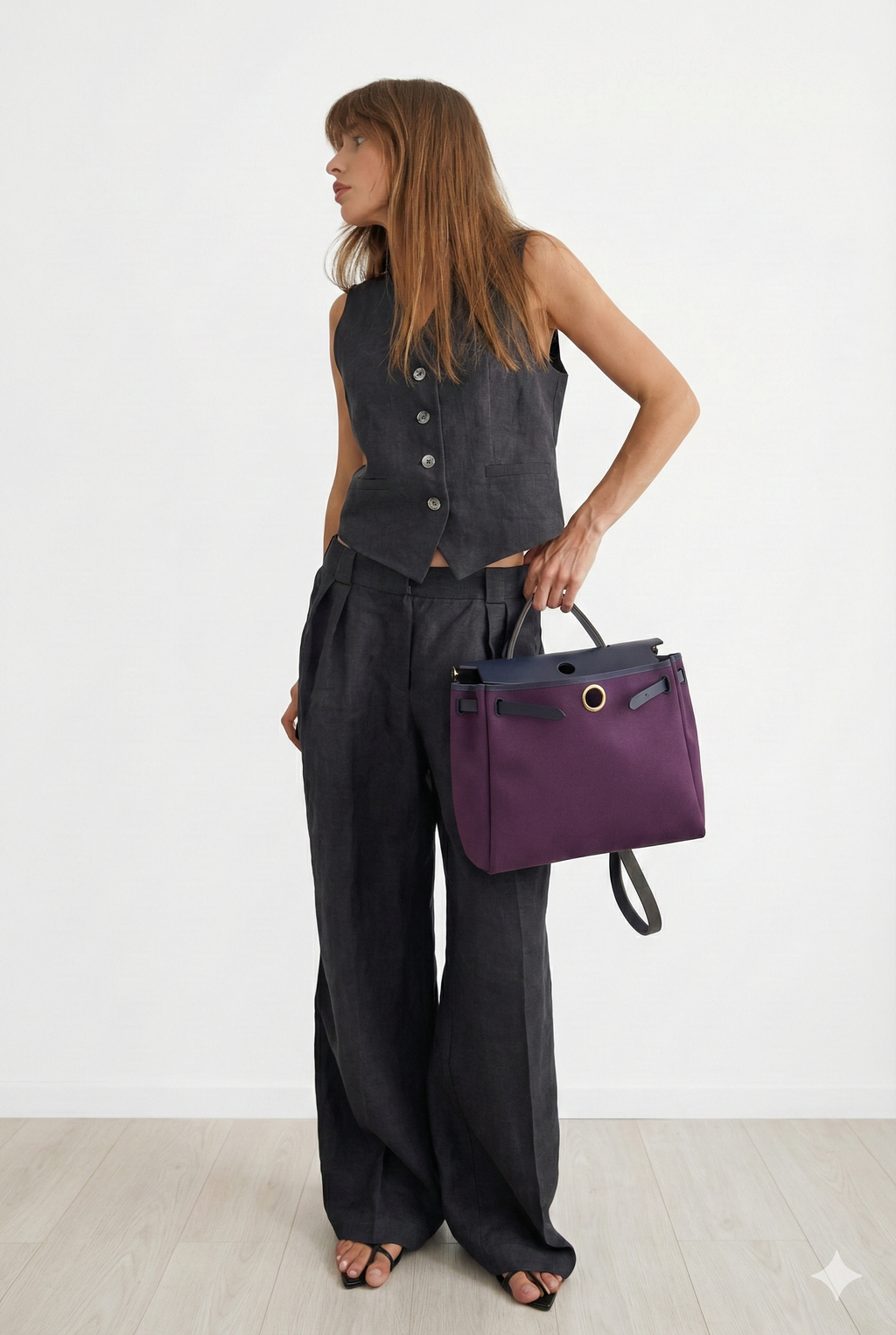 Aurélie LinenElegance Two-Piece Summer Suit