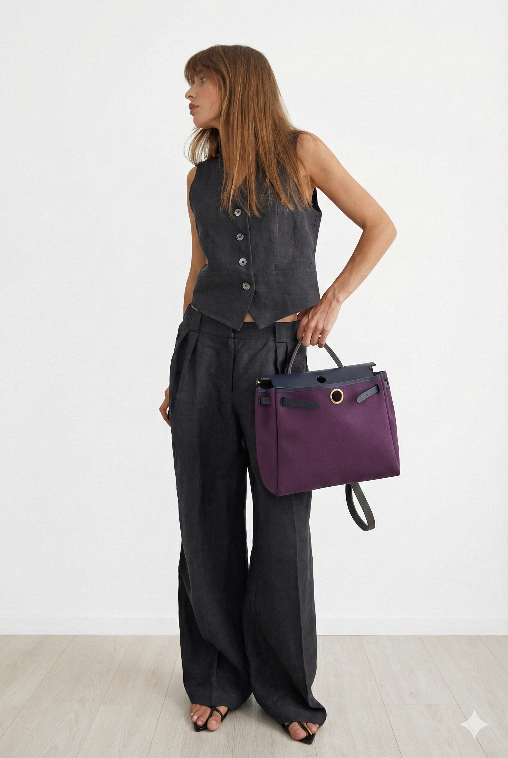 Aurélie LinenElegance Two-Piece Summer Suit