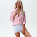 Casual Lapel Linen Shirt