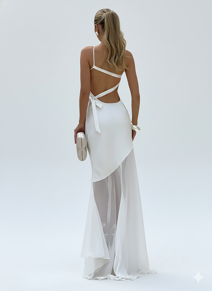 Sculpted Elegance One-Shoulder Maxi