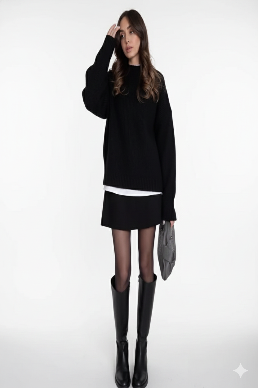 Auburn Preppy Knit Mini Two-Piece Set