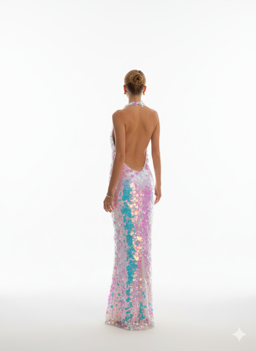 Luminous Sequin Maxi Dress