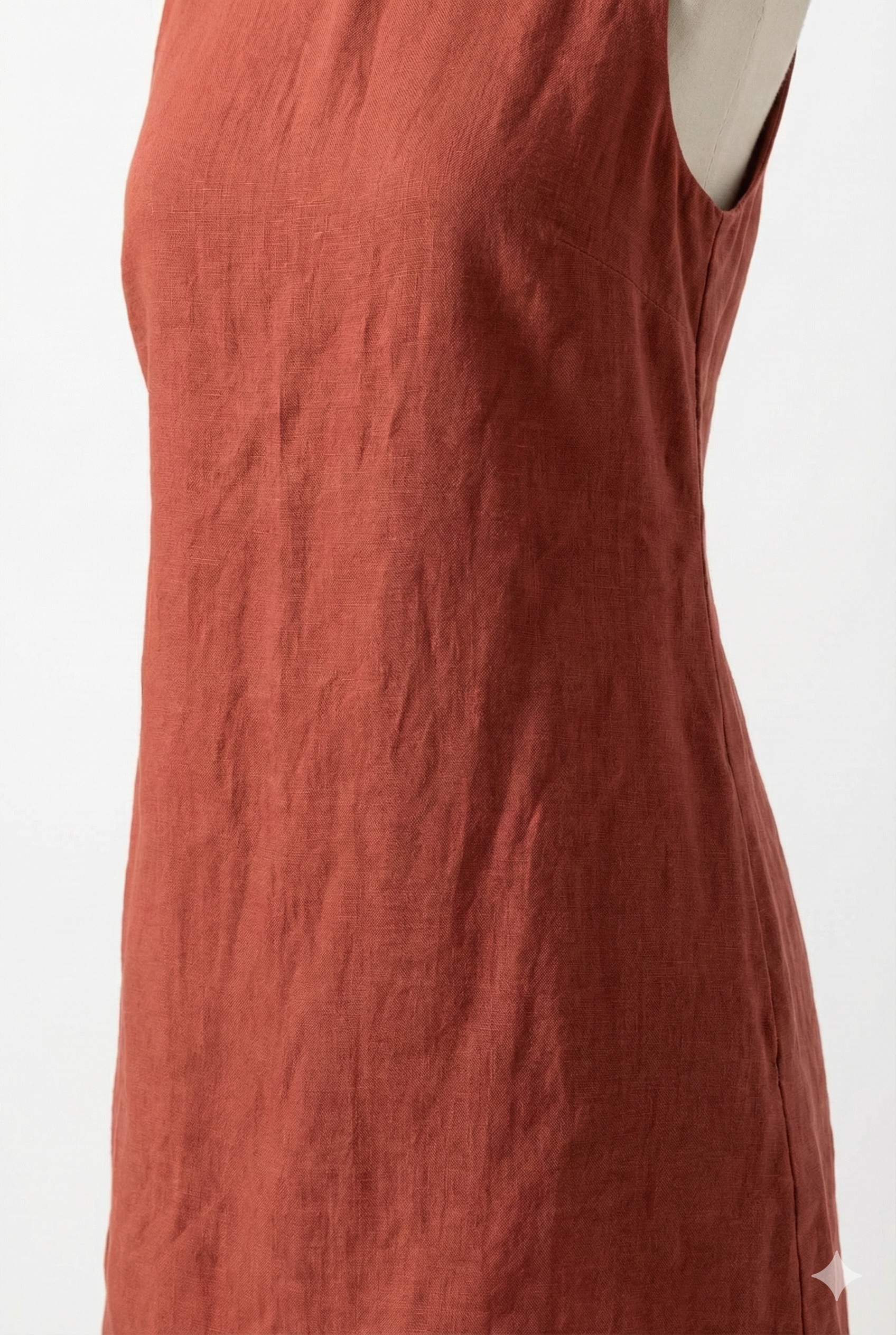 The Athena One-Shoulder Linen Dress
