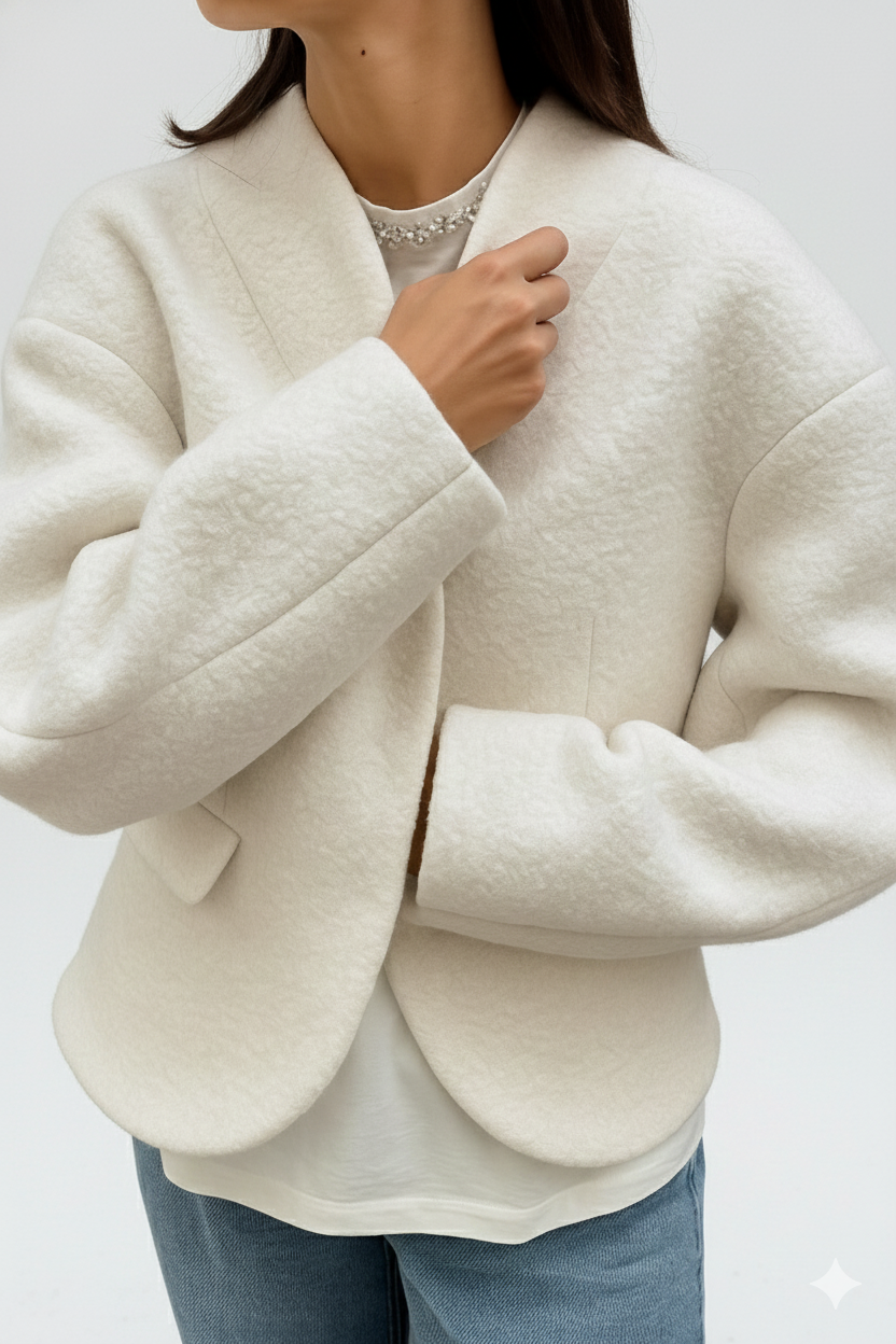 Aurélie™ Luxe Furry Wool Jacket – Winter Edition