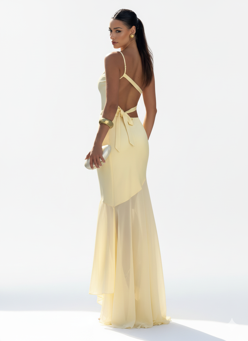 Sculpted Elegance One-Shoulder Maxi