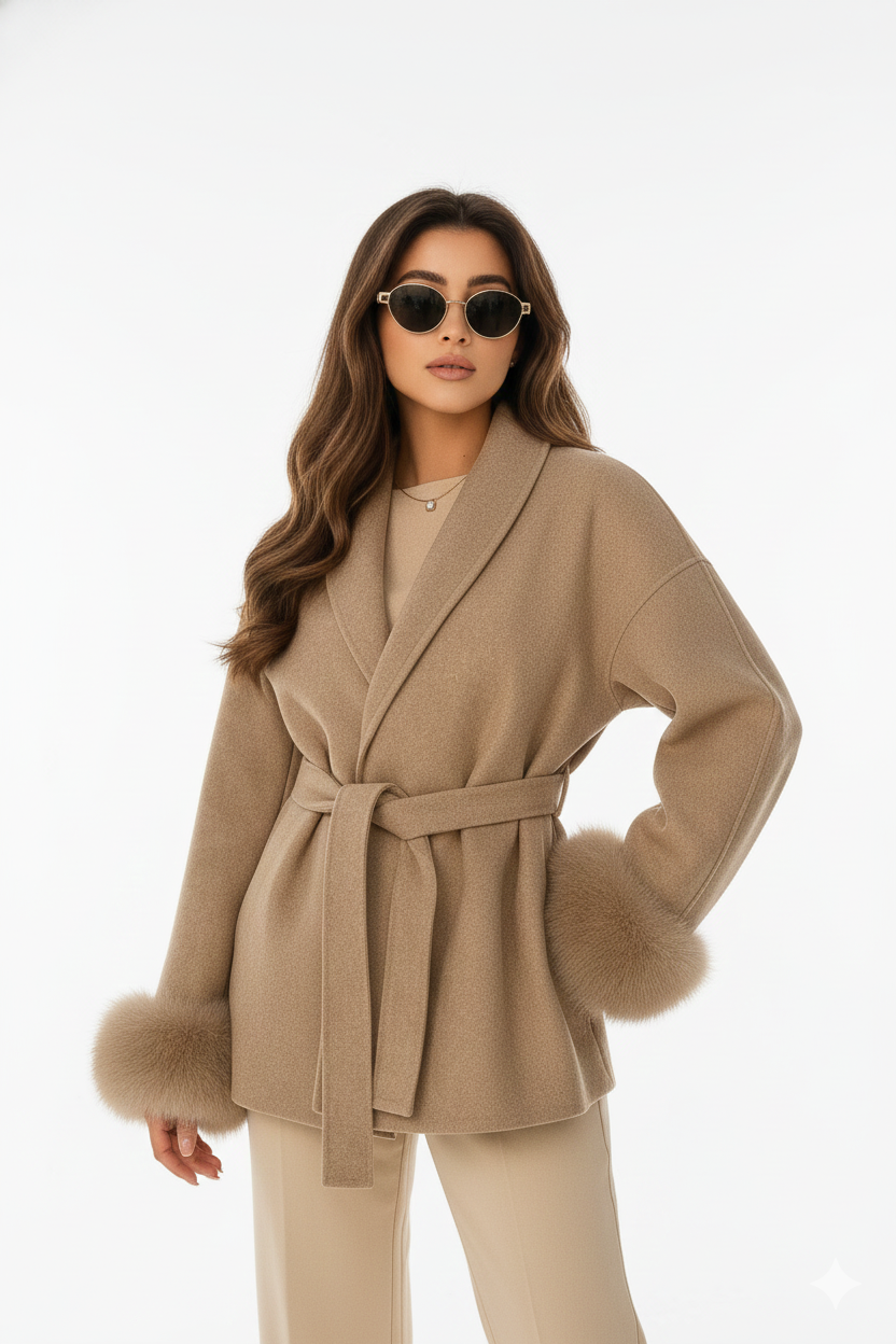 Aurélie™ Luxe Furry Wool Jacket – Winter Edition