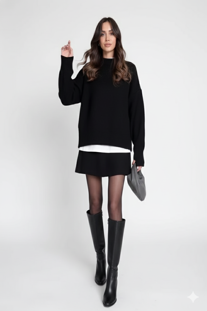 Auburn Preppy Knit Mini Two-Piece Set