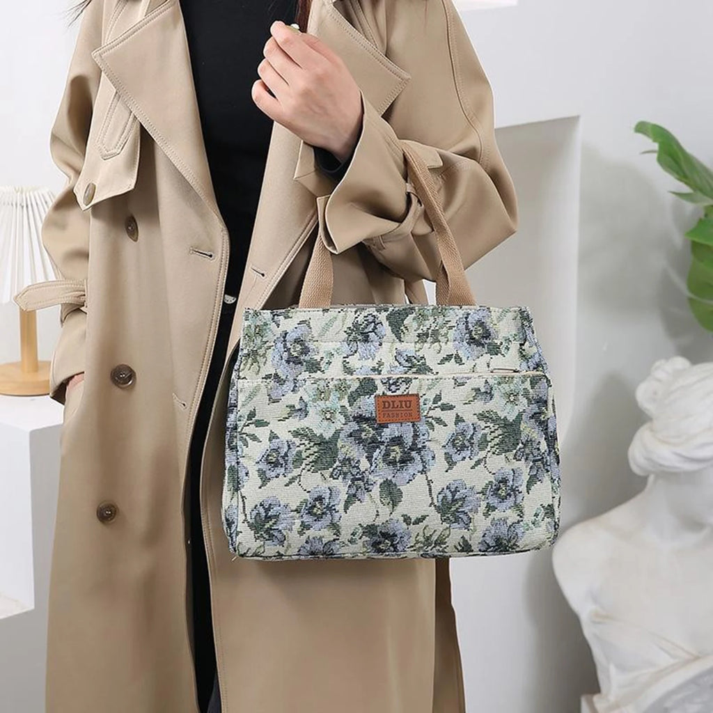 Casual Canvas Carrying Tote Bag Convenient to Carry Practical Commuter Bags for Outdoor Beach School Office