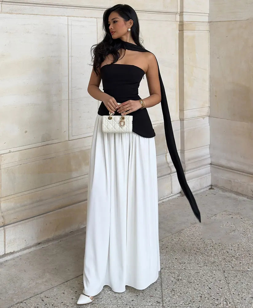 Sculpted Charm Strapless Maxi