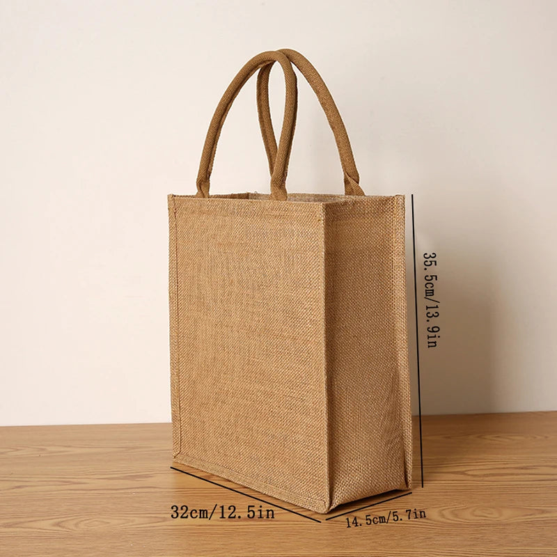 New fashion simple large capacity men's tote bag  zipper linen ribbon handbag  daily outing student handbag