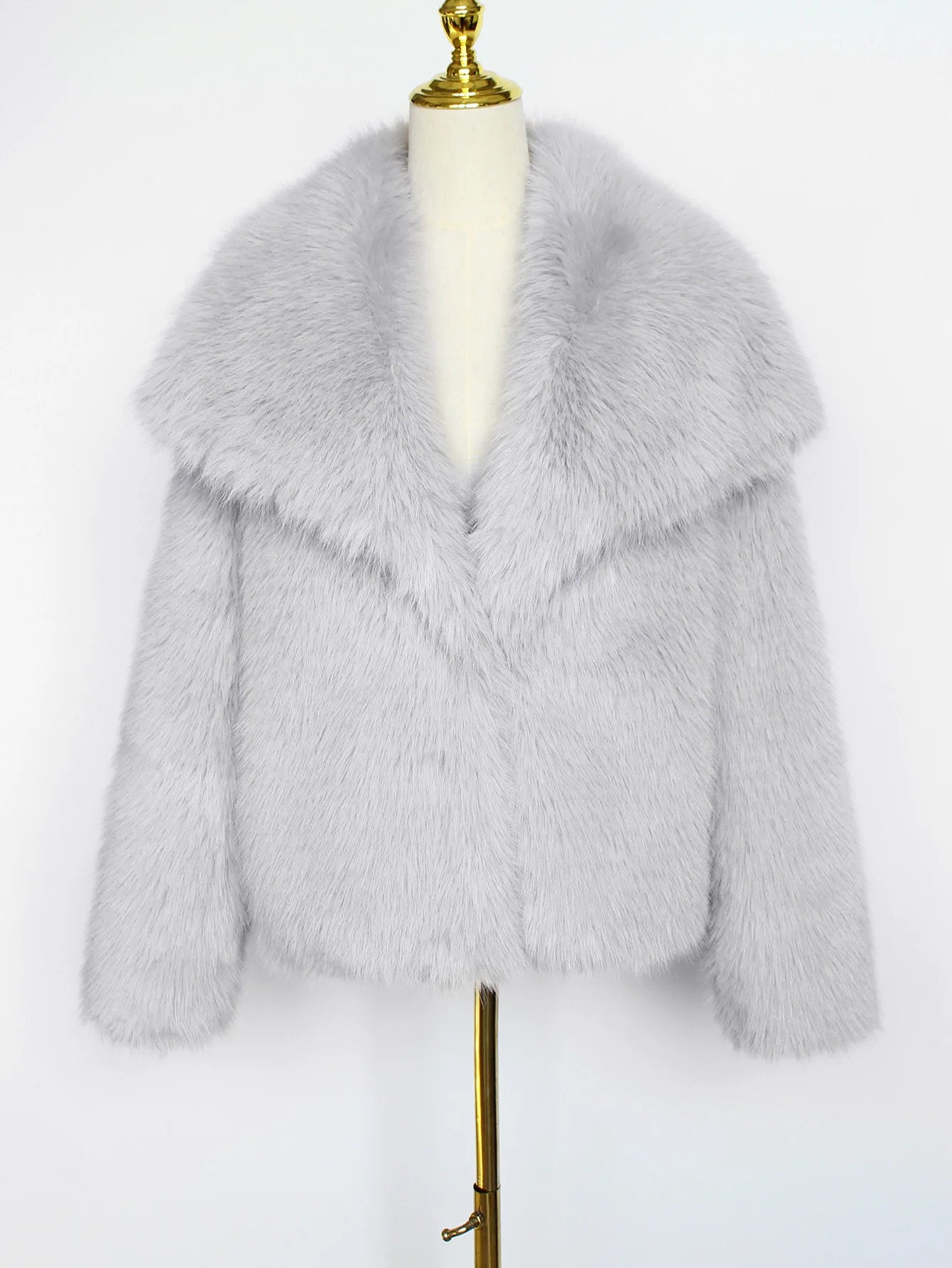 Aurélie Royal Winter Plush Coat