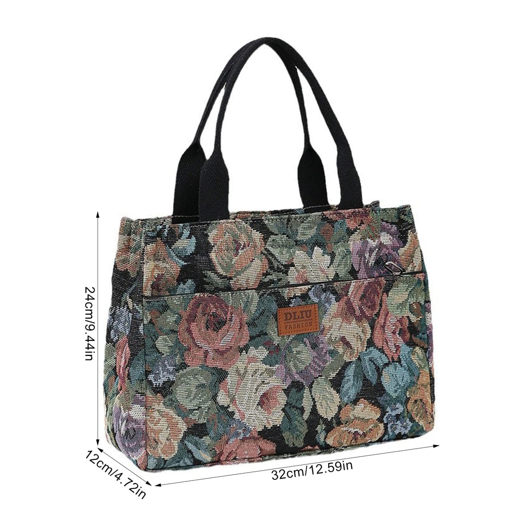 Casual Canvas Carrying Tote Bag Convenient to Carry Practical Commuter Bags for Outdoor Beach School Office