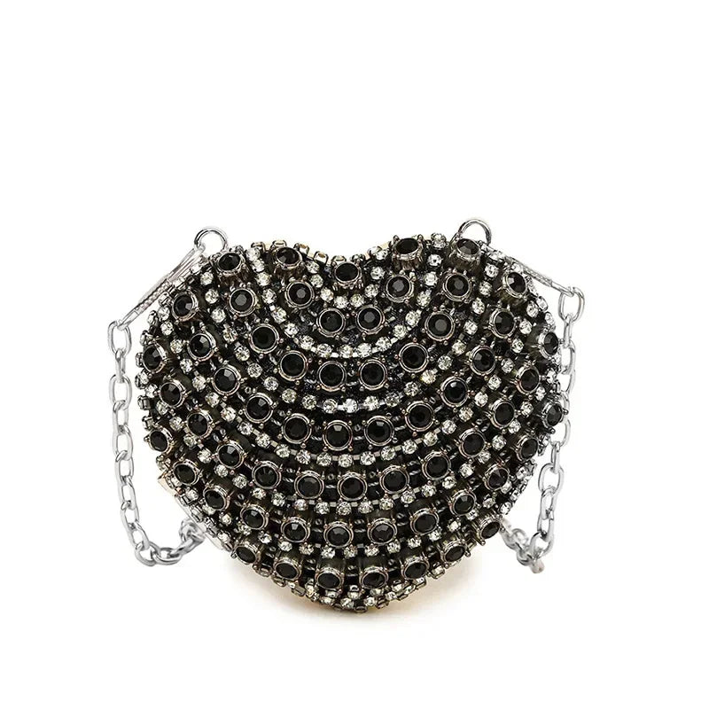 Amélie Crystal Heart Clutch