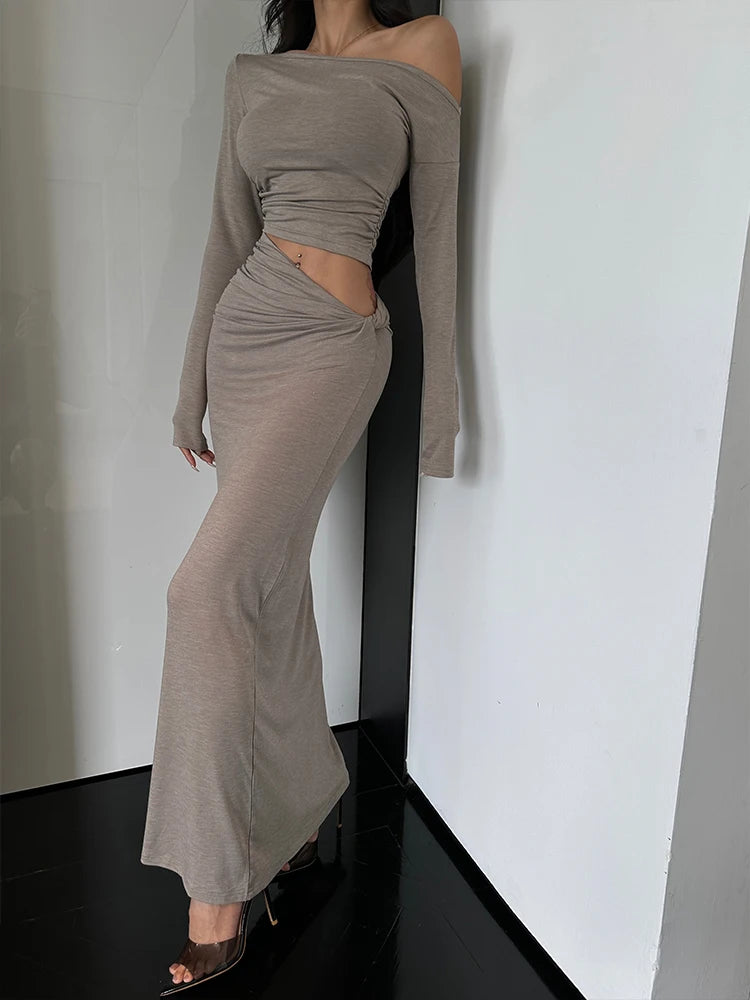 Elegant Slim-Fit Waist Cinched Co-ord