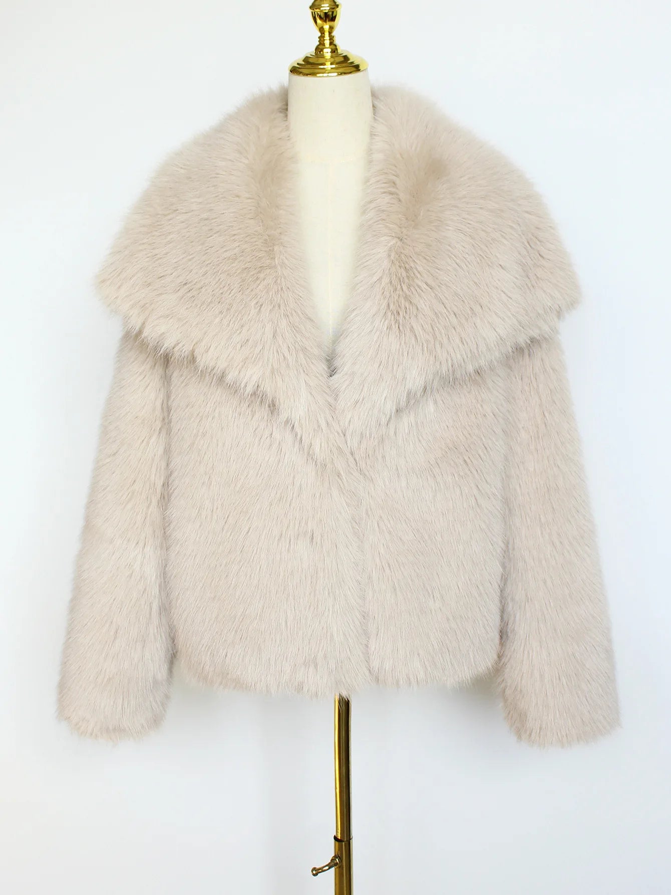 Aurélie Royal Winter Plush Coat